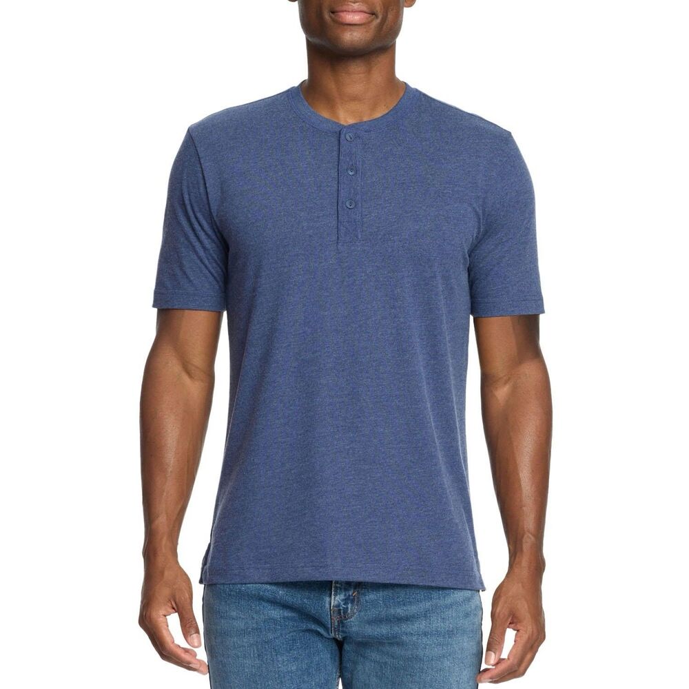 New Mens Blue Short Sleeve Tee Relaxed Fit Size Small WP Weatherproof
